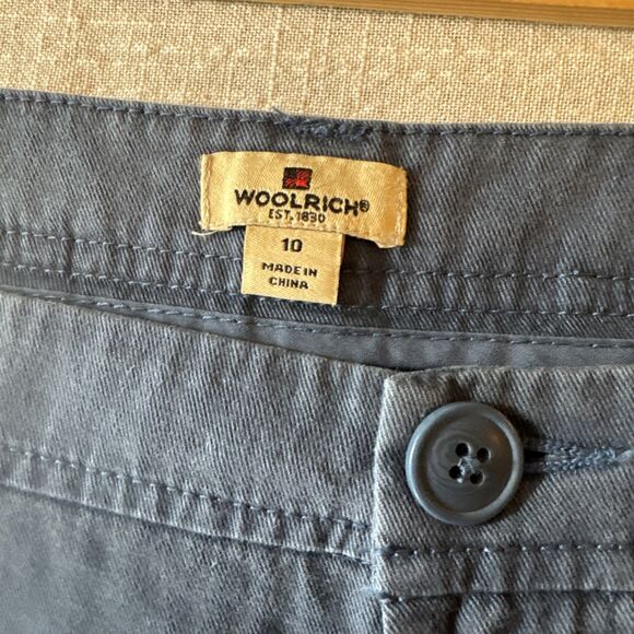 NWT -  WOOLRICH Dark Cobalt Blue Sunday Chino Ankle‎ Pants Women’s Size 10 $79 - Picture 7 of 12